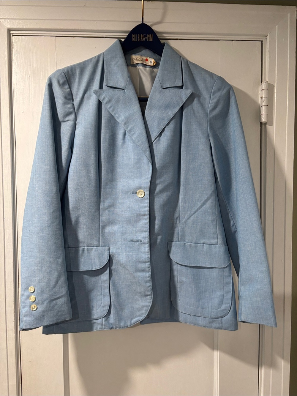 Vintage Leslie Fay Light Blue Women's Blazer